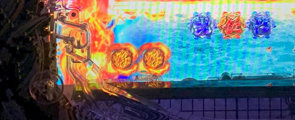 P真・座頭市物語 竜騰虎闘モード中の演出 予告演出